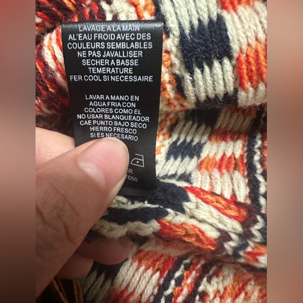 Maxsport Striped Knit Bohemian Cardigan size XL - Picture 7 of 9